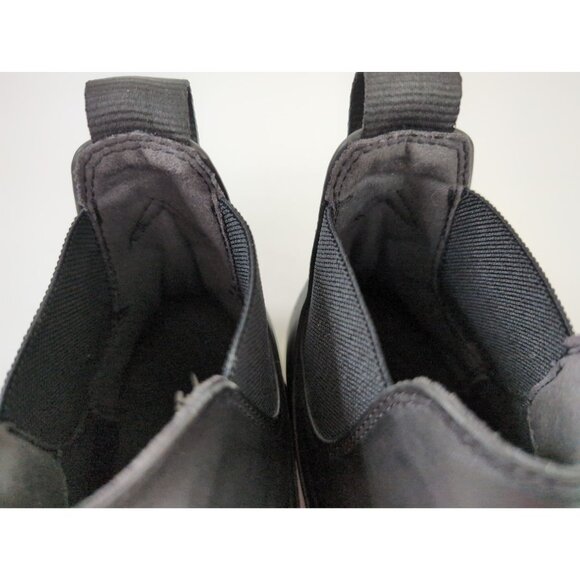 Nike Air Max Thea Mid Shoe Sneaker Ankle Boot Womens 7.5 Black Leather Slip On - Picture 7 of 10